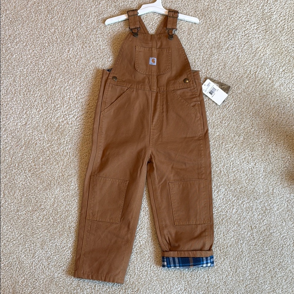 Carhartt Brown Overalls Rugged Canvas Design